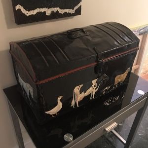 John R. Brazelton mens metal clothing chest